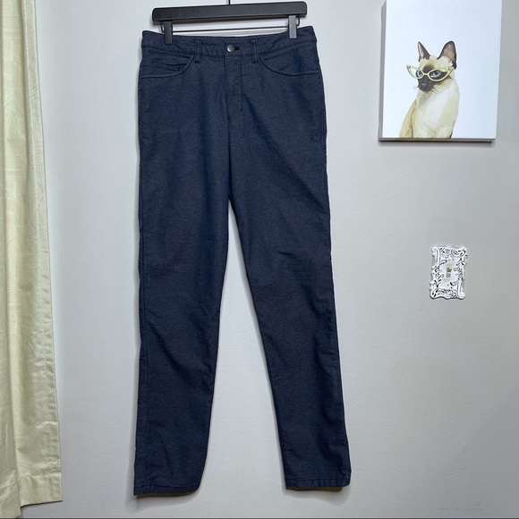 lululemon athletica Other - Lululemon ABC Canvas Tech Fabric 5 Pocket Blue Pants Size 30